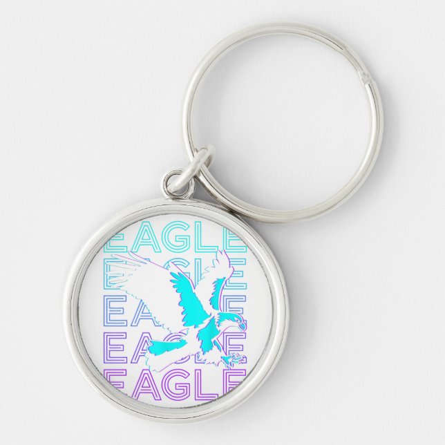 Eagle Retro  Keychain (Front)