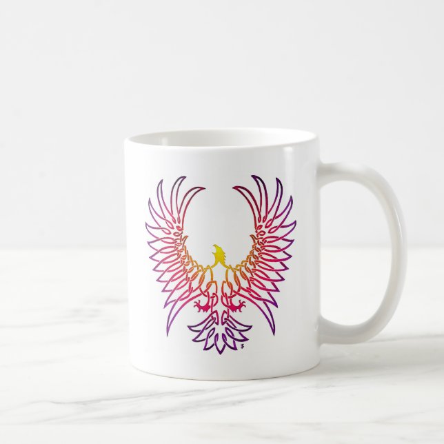 eagle rising, sunglow coffee mug (Right)