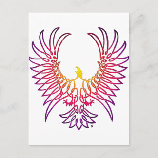 eagle rising, sunglow postcard