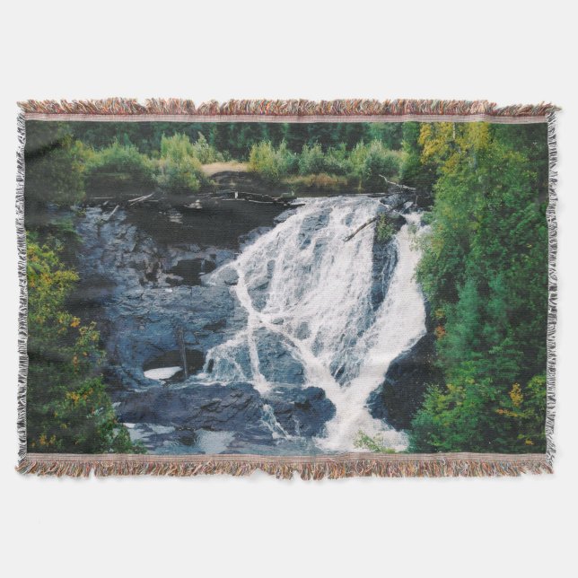 Eagle River Falls throw blanket (Front)