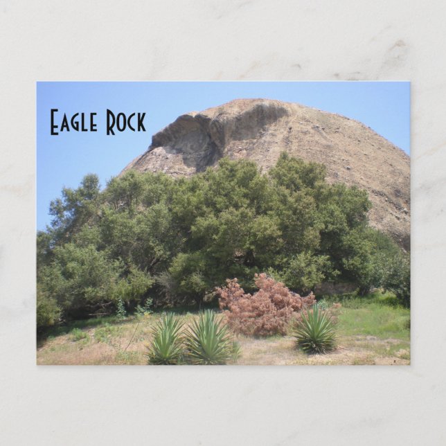 Eagle Rock California Monument Landmark Postcard (Front)