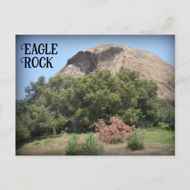 Eagle Rock California Monument Landmark Postcard (Front)