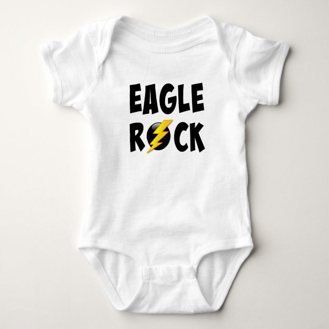 Eagle Rock Lightning Bolt Baby Bodysuit (Front)