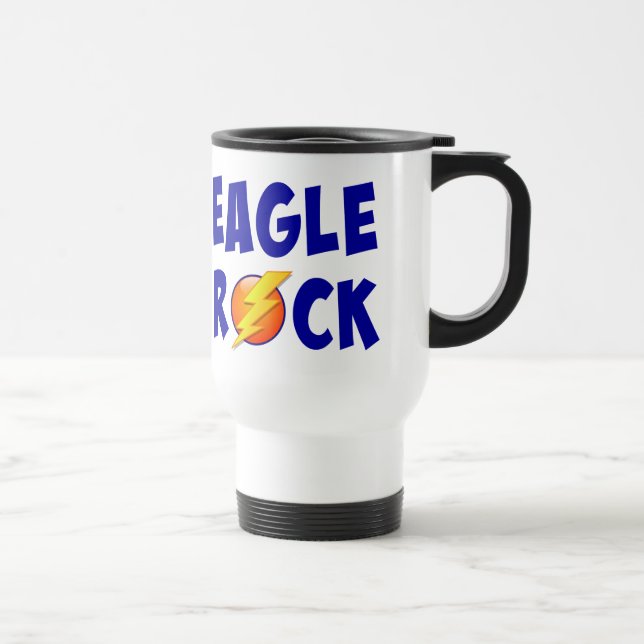 Eagle Rock Lightning Bolt Travel Mug (Right)