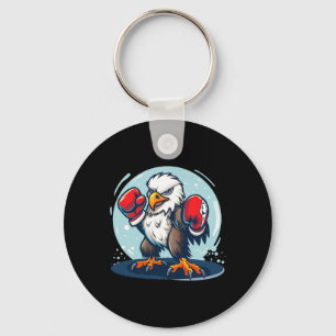 Eagle’s Fighting With Boxing Gloves For A Cool Out Keychain