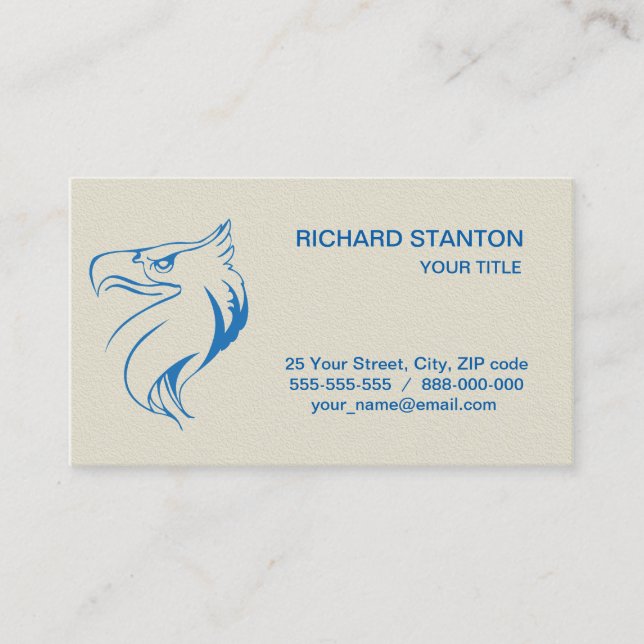 Eagle’s head business card (Front)