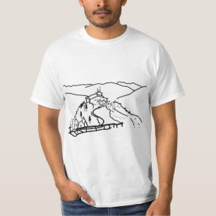 "Eagle’s Nest, Berchtesgaden" Minimalist Art T-Shirt