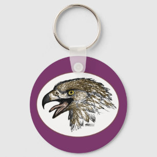 Eagle Screaming Keychain