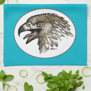 Eagle Screaming Kitchen Towel