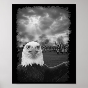 Eagle Selfie Ttle Of Lexington Usa Liberty 250th A Poster