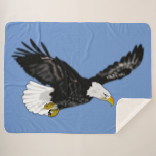 Eagle  - sherpa blanket