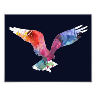Eagle Spirit Animal Bird. Totem. Watercolor Art Photo Print