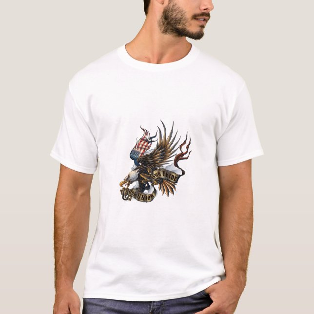 Eagle Spirit USA T-Shirt – Bold & Proud American  (Front)