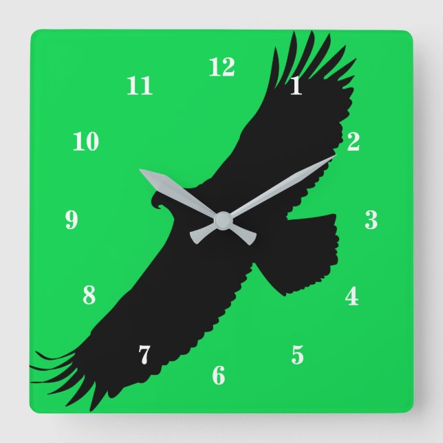 Eagle Square Wall Clock (Front)
