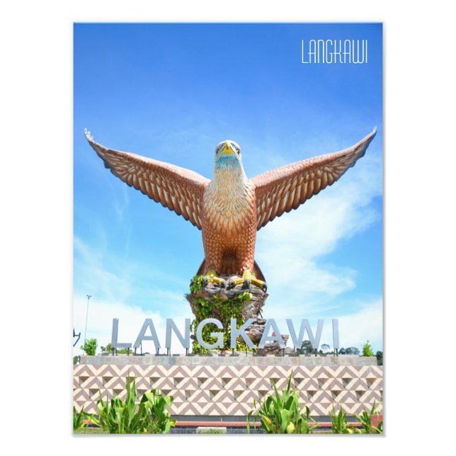 Eagle Statue Langkawi Malaysia Travel Souvenir Photo Print (Front)