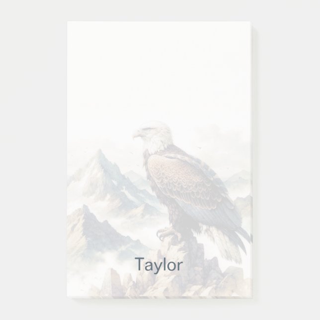 Eagle Sticky Notes Personalized  (Front)