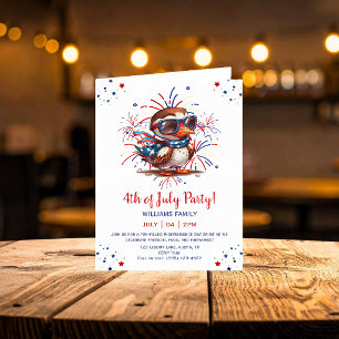 Eagle Summer Party Patriotic USA 4th of July  Invitation