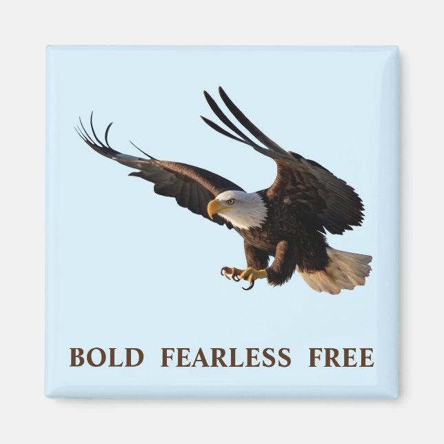 Eagle Swooping Down  Magnet (Front)