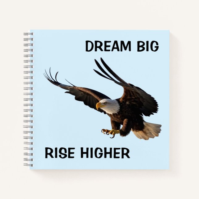 Eagle Swooping Down Notebook (Front)