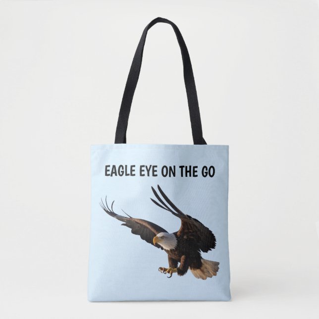 Eagle Swooping Down Tote Bag (Front)
