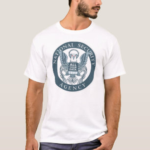 "Eagle T-shirt a toutes vos données" - blanc