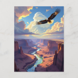 Eagle Themed Keeping in Touch Postcard