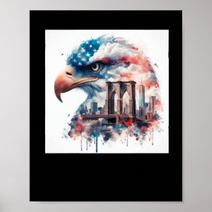 Eagle Usa Sticker  Poster