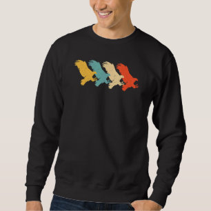 Eagle Vintage Retro Hawk Animal 60s 70s Sweatshirt