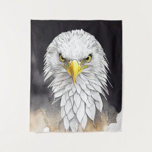 Eagle Wild Animal Nature Watercolor Art Painting Tapestry