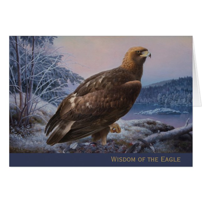 Eagle wisdom Ferdinand von Wright 1884 CC0055 Card (Front Horizontal)