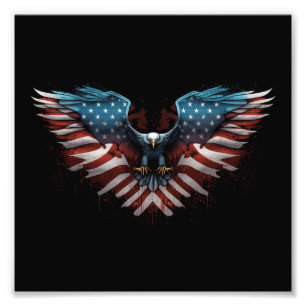 eagle-with-american-flag-it photo print