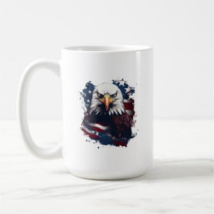 Eagle With American Flag Mug