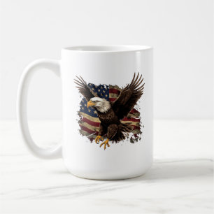 Eagle With American Flag Mug
