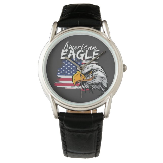 Eagle with American Flag Watch (Front)