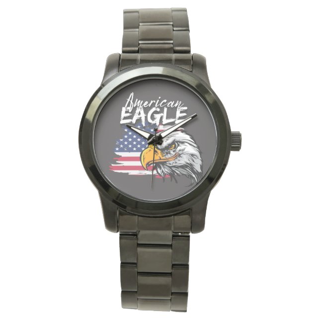 Eagle with American Flag Watch (Front)
