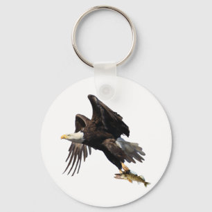 Eagle with Fish Keychain