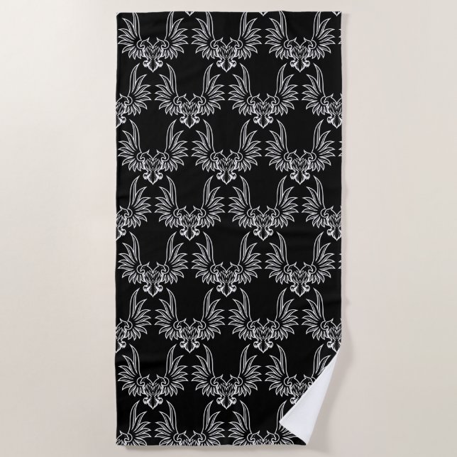 Eagle with two heads beach towel (Front)