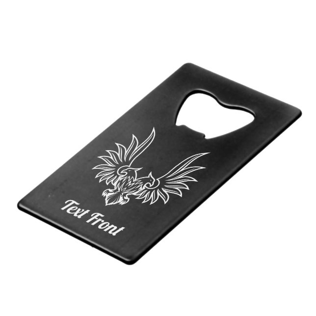 Eagle with two Heads Credit Card Bottle Opener (Front Angled)
