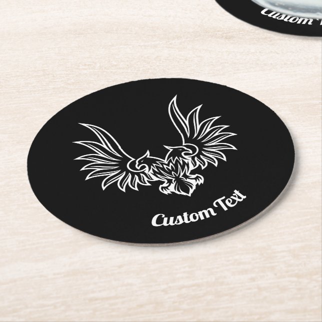 Eagle with two Heads Paper Coaster (Angled)