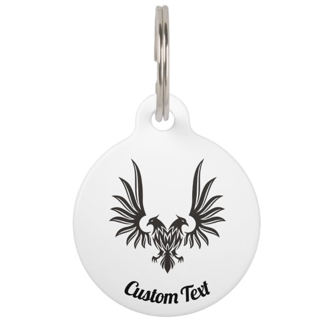 Eagle with two Heads Pet Name Tag (Front)