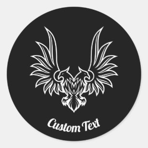 Eagle with two Heads Round Sticker