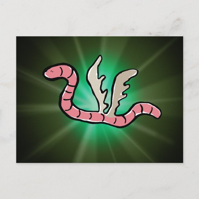 eagle worm postcard (Front)