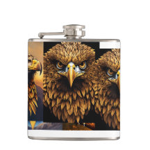 Eagle Wrapped Flask