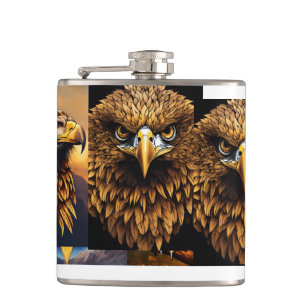 Eagle Wrapped Flask