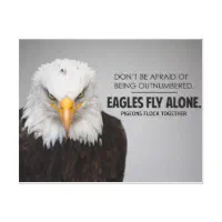 Eagles Fly Alone T-Shirt Inspirational Message With Eagle