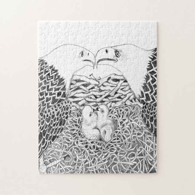 EAGLES HARRIET + M HOME STRONGER FRATERNAL TWINS JIGSAW PUZZLE (Vertical)