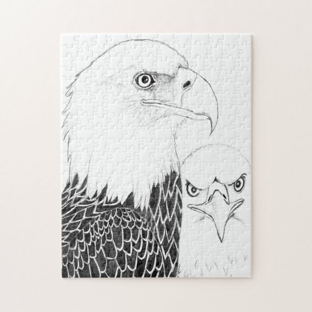 EAGLES HARRIET + M HOME STRONGER PORTRAIT OF LOVE JIGSAW PUZZLE (Vertical)