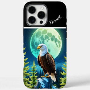 Eagle's Moonlit Vigil iPhone 16 Pro Max Case