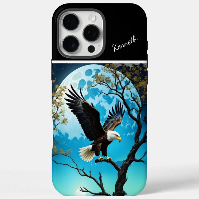 Eagle's Moonlit Vigil Case-Mate iPhone Case (Back)