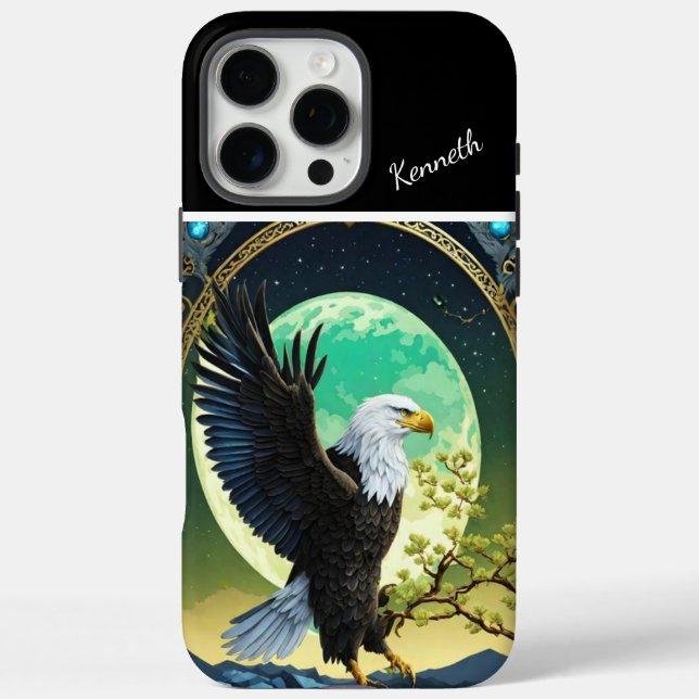 Eagle's Moonlit Vigil Case-Mate iPhone Case (Back)